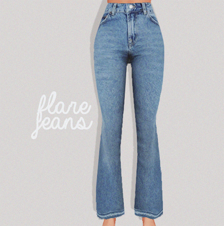 Sims 4 Cc Best Flare Pants Bell Bottom Jeans To Try On Fandomspot ...