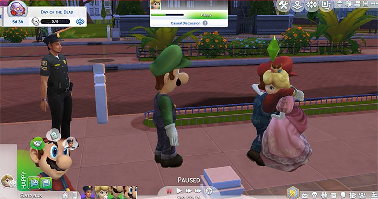 Super Mario Costumes for The Sims 4