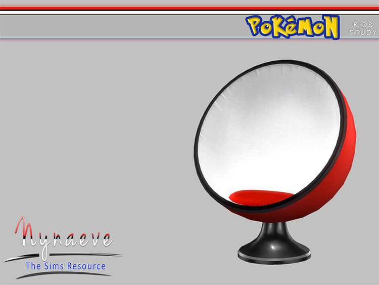 Pokémon Sphere Chair CC for The Sims 4