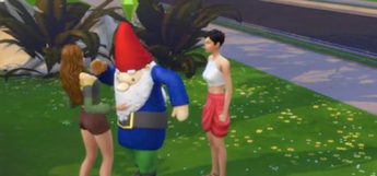 Gnome costume weird TS4 screenshot