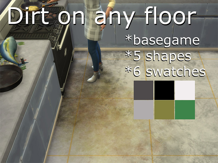 Dirt on the floors! TS4 mod