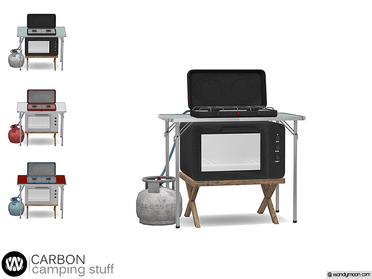 Carbon Stove CC for The Sims 4