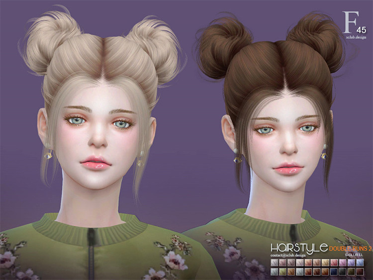 Sims 4 CC  Cutest Double Bun Hairdos To Download   FandomSpot - 68