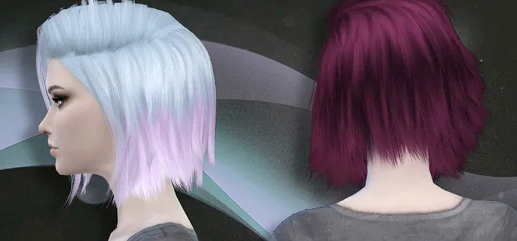 sims 4 female cute short hair cc