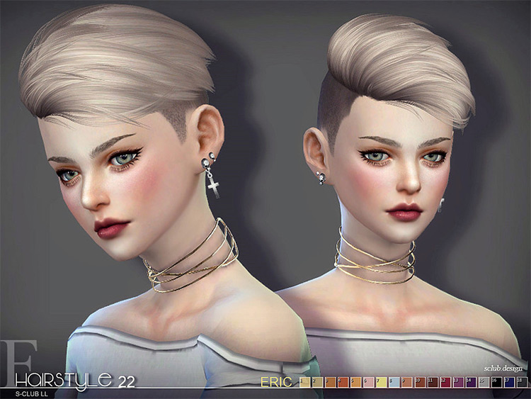 sims 4 cc short cute female hair