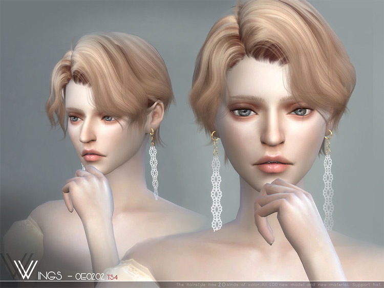 sims 4 cc short cute female hair