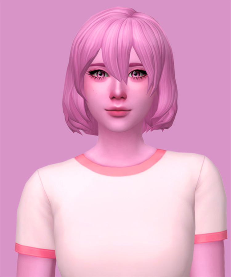 Pink demo hairdo for Yukino CC