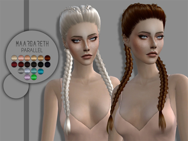 sims 4 spring braids hair