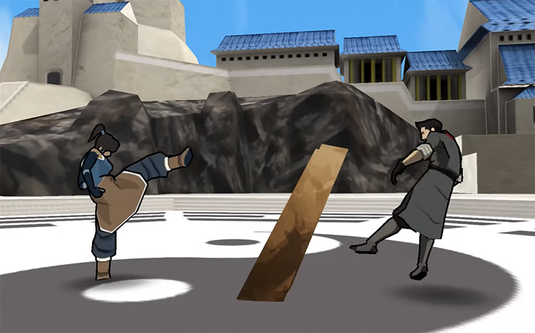 The Legend of Korra: A New Era Begins battle screenshot 3DS