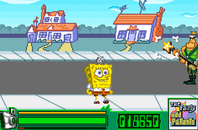 SpongeBob player Nicktoons: Freeze Frame Frenzy screenshot GBA