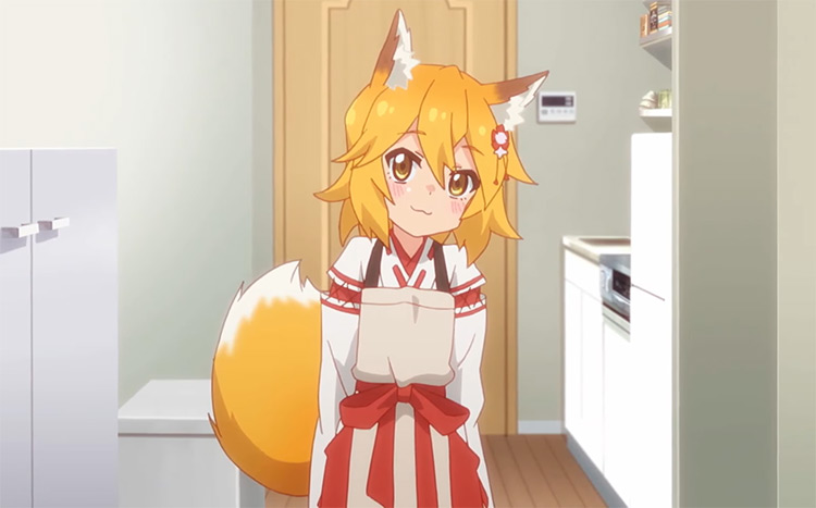 Fox girl in The Helpful Fox Senko-san Anime