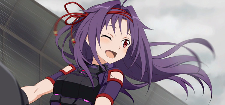 Konno Yuuki from SAO - Purple-haired anime girl