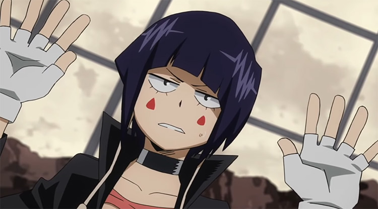 Jirou Kyouka raised hands