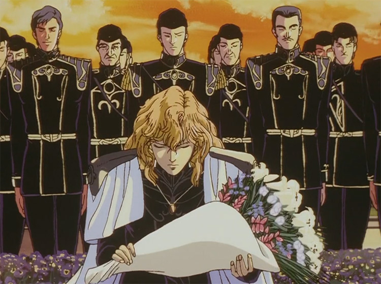 Funeral Scene - Legend of the Galactic Heroes Anime