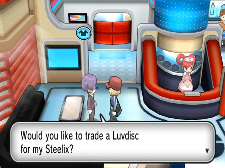 Luvdisc traded for Steelix
