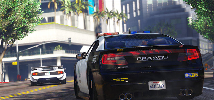 Police Dispatch chase screenshot - GTA5 Mod