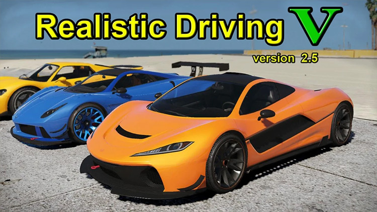 Realistic Driving V GTA 5 mod
