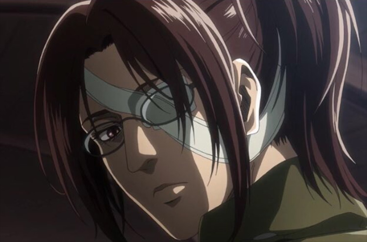 Hange Zoë from Attack on Titan anime