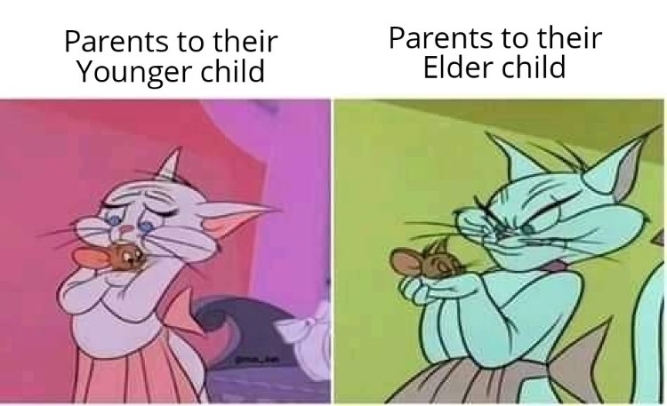 Parents to their elder child meme