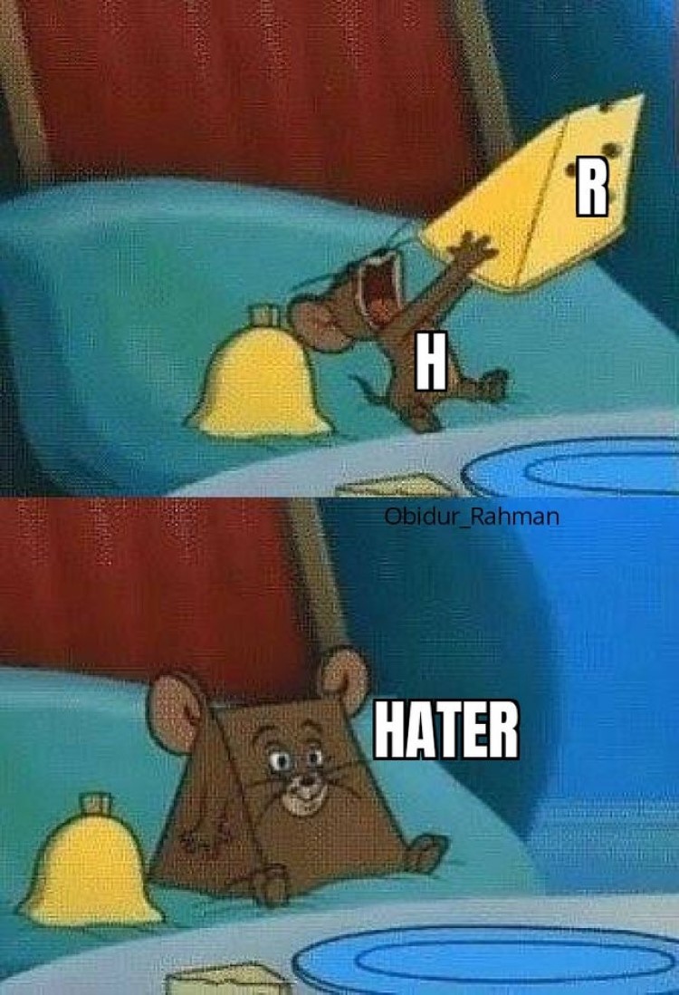 Hater Jerry mouse meme