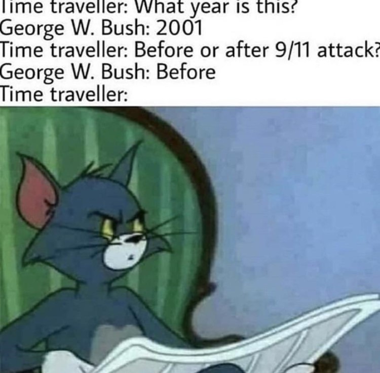 W Bush Tom Jerry meme