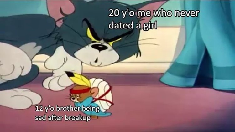 20 y/o who never dated a girl meme