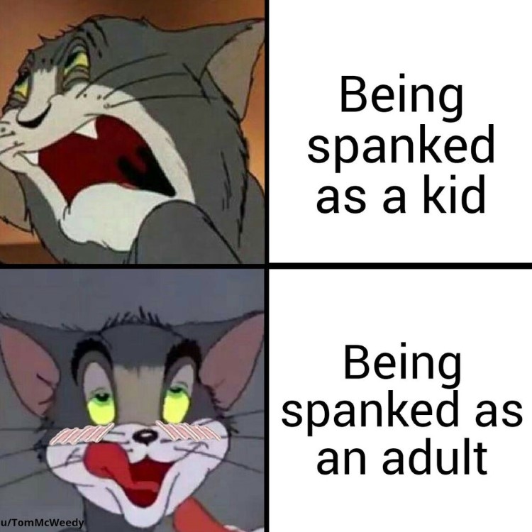 Being spanked Tom meme