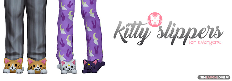 Kitty Slippers for Sailor Moon TS4 fans