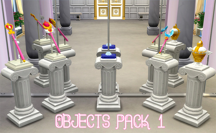 Sailor Moon Objects Pack - TS4 CC