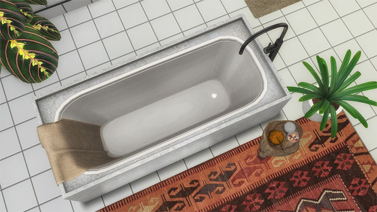 Orama Bathroom Bathtub - Sims 4 CC