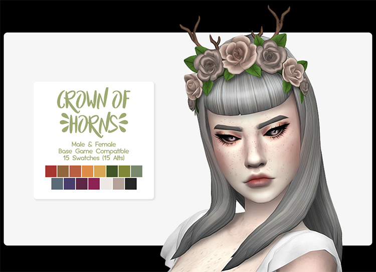 Capricorn Horn Accessory CC for Sims 4 by Screaming Mustard