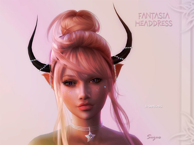 Fantasia Headdress by Suzue Sims 4 CC