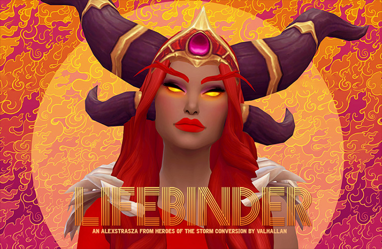 Lifebinder: Alexstrasza Horns CC by Valhallan Sims 4