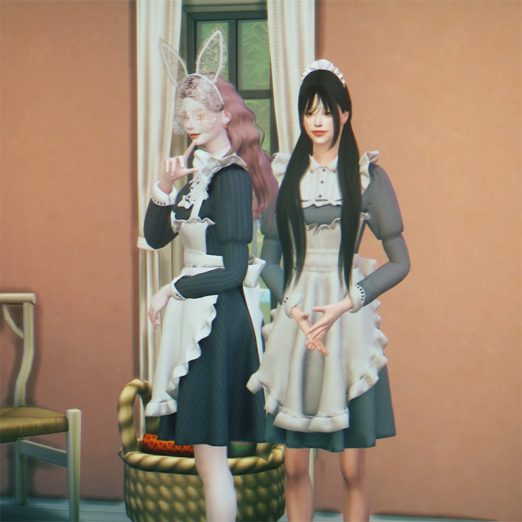 The Sims 4 Maid Costume