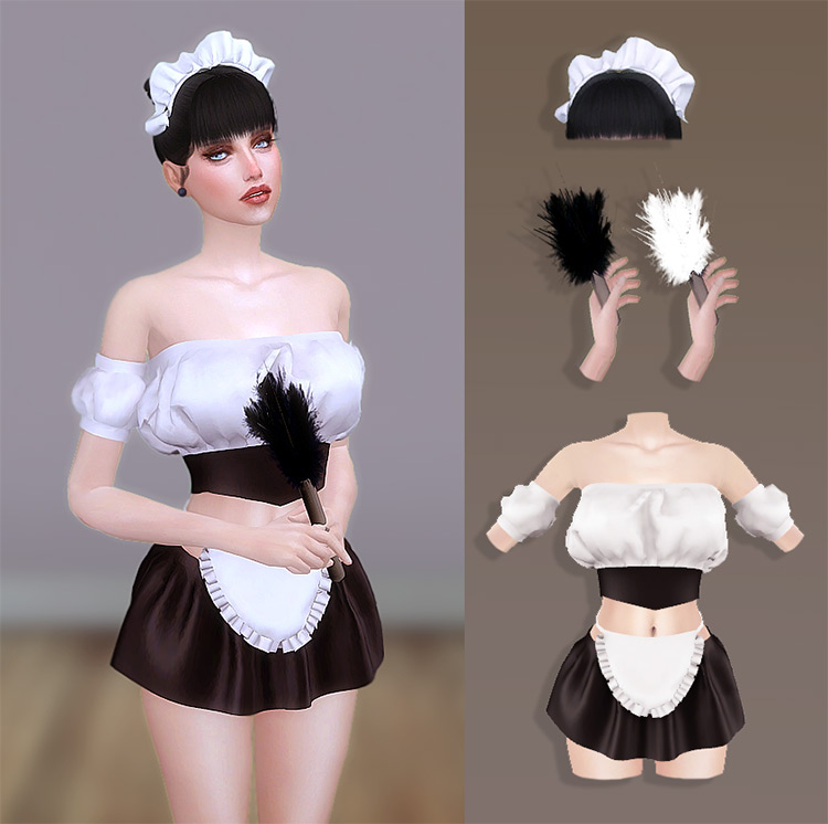 Maid Set CC for TS4