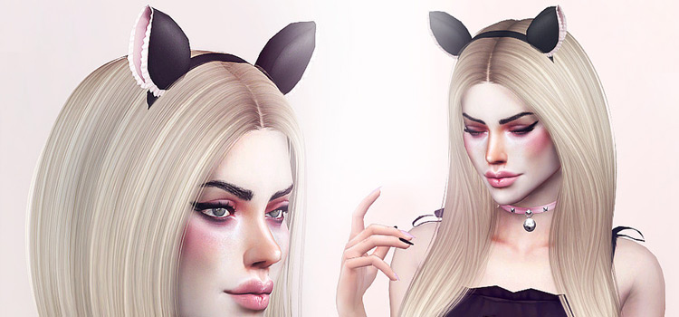 Pralinesims Cat Ears CC for The Sims 4.