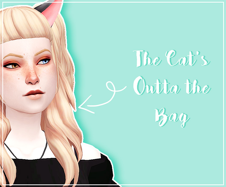 Sims 4 Cc Cutest Cat Bunny Ears Accessories Fandomspot