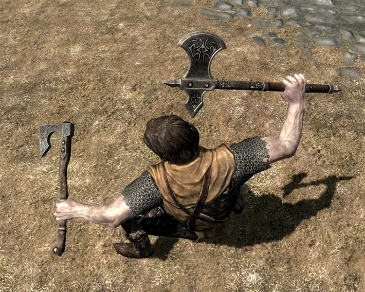 Ordinary Weapons for Skyrim - Axes Mod Preview