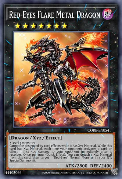 Red-Eyes Flare Metal Dragon Yu-Gi-Oh Card