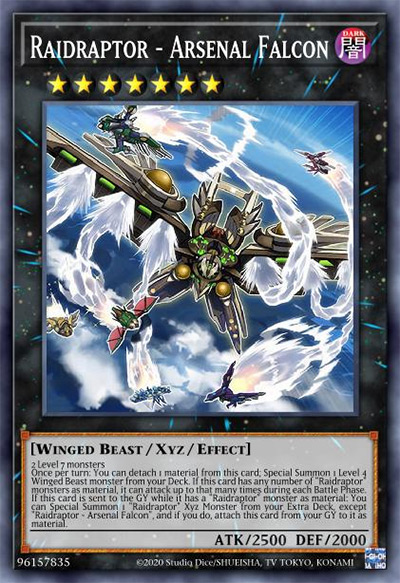 Raidraptor - Arsenal Falcon Yu-Gi-Oh Card