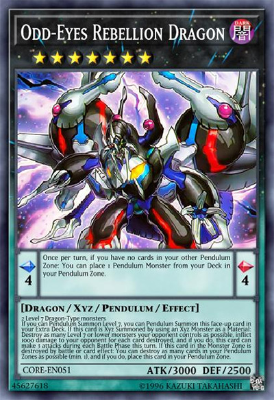 Odd-Eyes Rebellion Dragon YGO Card