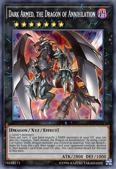 Dark Armed, the Dragon of Annihilation YGO Card