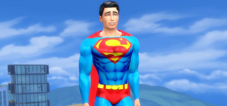 Superman Suit in The Sims 4
