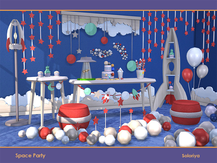 Space Party Stuff for The Sims 4