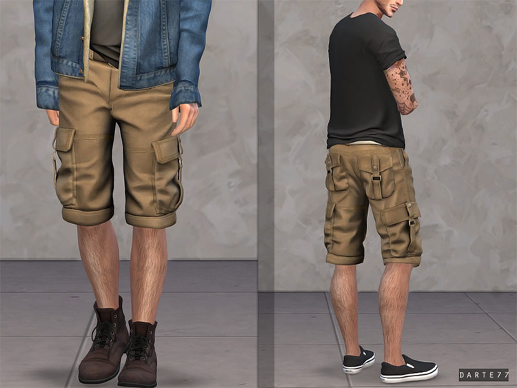 Sims 4 Cargo Pants   Shorts CC  For Guys   Girls    FandomSpot - 99