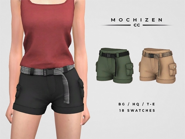 Sims 4 Cargo Pants   Shorts CC  For Guys   Girls    FandomSpot - 84