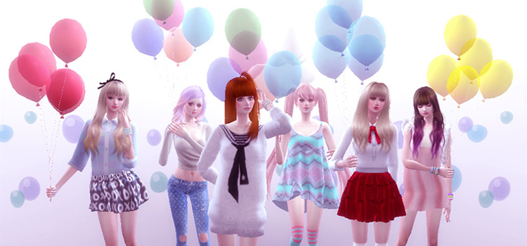 Sims 4 Balloons Cc Letters Numbers Party Balloons And More Fandomspot