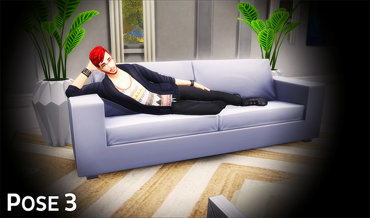 Couch Pose Pack Preview / Sims 4 CC screenshot