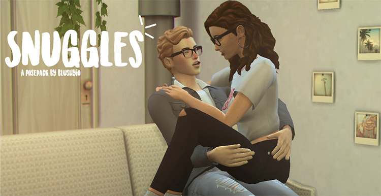 Snuggles Pose Pack for The Sims 4