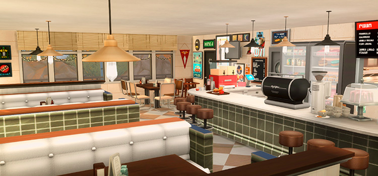 Sims 4 Diner Booth